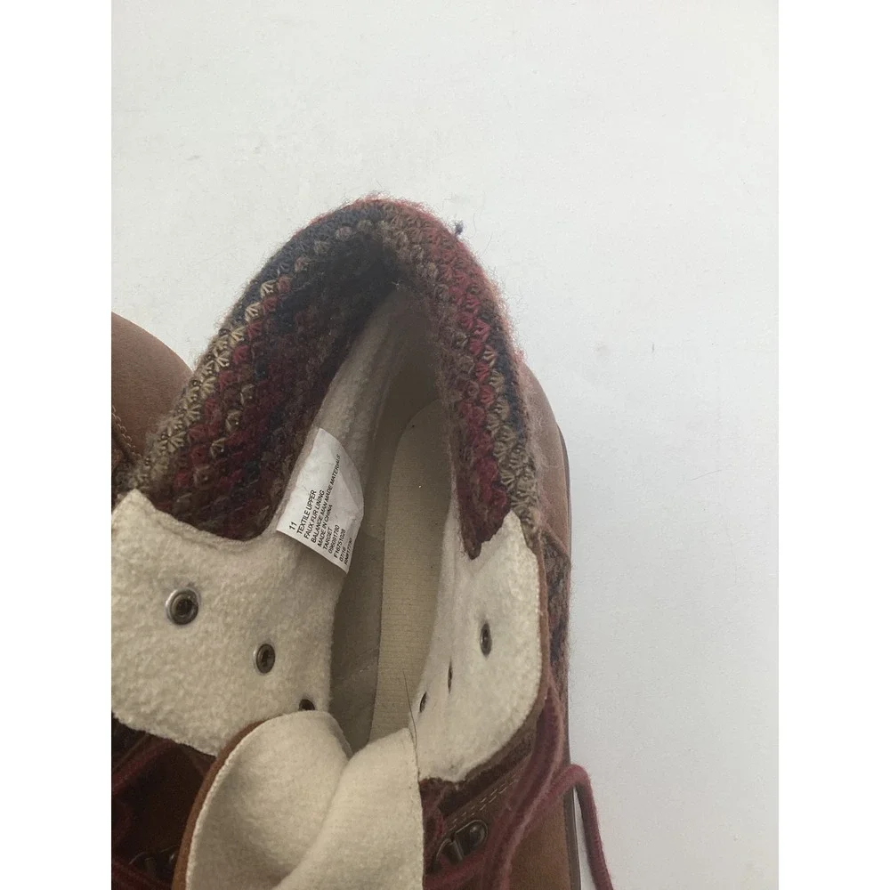Mossimo Supply Co Women's Brown Faux Suede Knit Collar‎ Ankle Boots Size 11